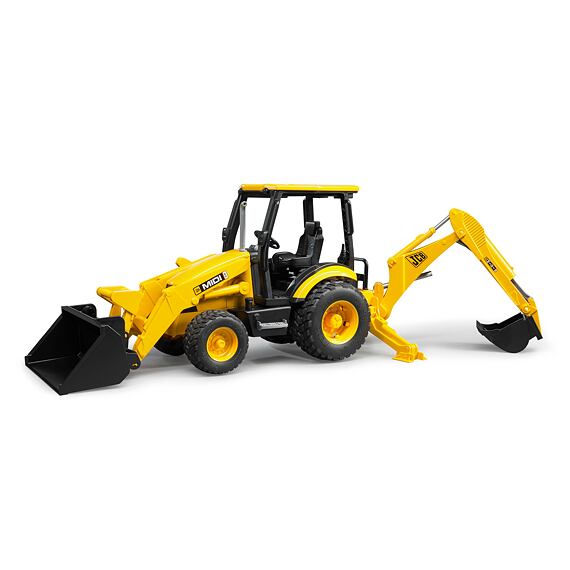 Tractor JCB MIDI CX cu încărcător frontal și lamă - Bruder 2427