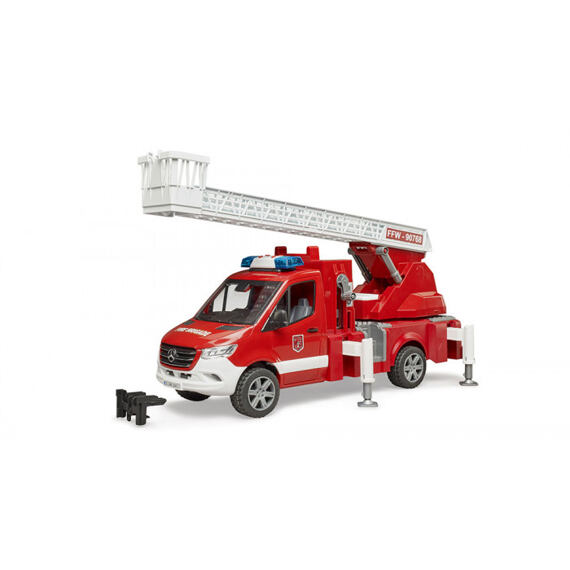 Camion de pompieri Mercedes-Benz Sprinter cu scară și baliză - Bruder 2673