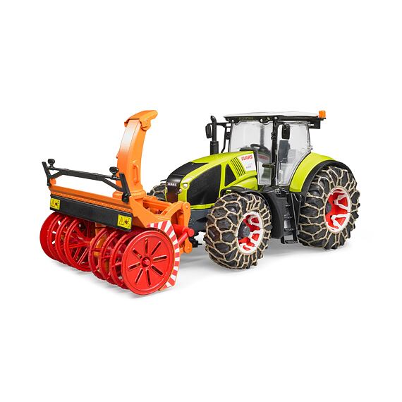 Claas Axion 950 cu freză de zăpadă - Bruder 3017