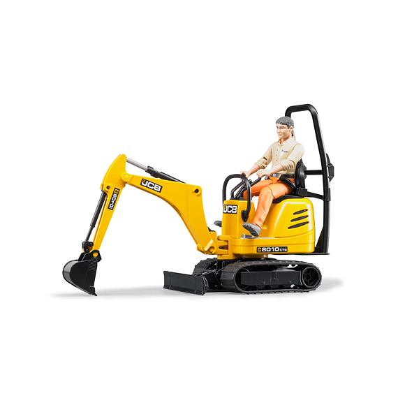 Micro-excavator JCB 8010 CTS cu figurină - Bruder 62002