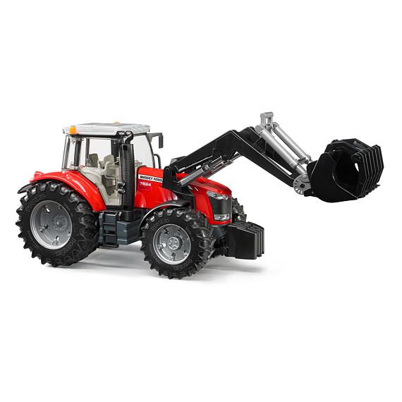 Tractor Massey Ferguson 7624 cu încărcător frontal - BRUDER 3047