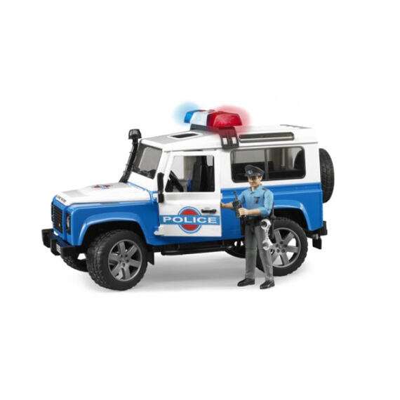 Mașină Poliție Land Rover Defender - Bruder 2595