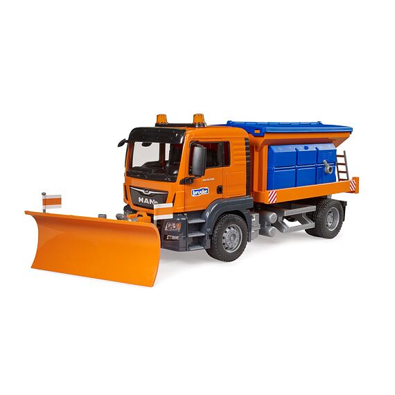 Distribuitor MAN TGS cu lamă frontală - Bruder 3785
