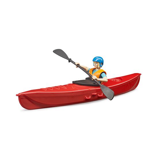 Caiac cu figurină femeie - Bruder 63155